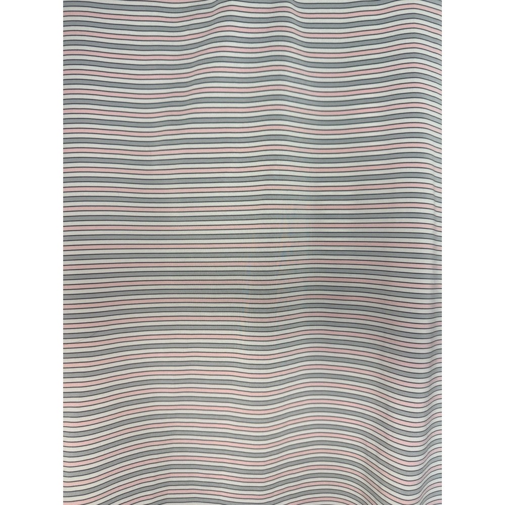 Footjoy Men's Small Pink White Gray Striped Short Sleeve Golf Polo Shirt - Picture 3 of 6